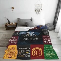 Anime Magic Colleges Blanket Warm Cozy Flannel Blanket Super Soft Throw Blanket Suitable For Sofa Bed Living Room All Season Birthday Gift (50"x40") -Folkmanis Toys Shop 51Bt1NH0oeL
