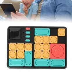 Digital Handheld Games Console, Interesting Color Plastic Material Multiple Modes Number Stickers Sliding Block Puzzle Toy For Indoor -Folkmanis Toys Shop 51C0tNN4hXL