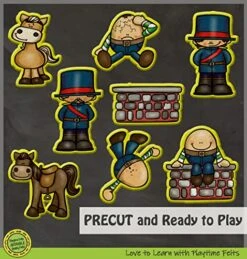 Humpty Dumpty Nursery Rhyme Felt Figures | 8 Adorable Felt Board Pieces For Flannel Board. Perfect For Toddlers, Preschool And Kindergarten - Reusable Felt Board Stories 9 Humpty Dumpty Nursery Rhyme Felt Figures | 8 Adorable Felt Board Pieces For Flannel Board. Perfect For Toddlers, Preschool And Kindergarten - Reusable Felt Board Stories -Folkmanis Toys Shop 51C2gzW4mVL