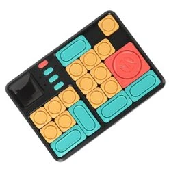 Digital Handheld Games Console, Interesting Color Plastic Material Multiple Modes Number Stickers Sliding Block Puzzle Toy For Indoor -Folkmanis Toys Shop 51CA4krjA0L