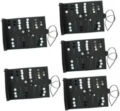Tofficu 5 Sets Travel Backgammon Strategic Board Game Toys Educational Plaything Chess Toys For Kids Black Pu Leather Checkerboard Funny Chess Toys For Kids Small Table Chess Toys -Folkmanis Toys Shop 51CCqRrBH8L. AC