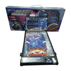 Olivy Pinball Machine Game, Electronic Arcade Pinball Toy With Scorer And Lights And Sounds, Mini Desktop Space Game Toy For Kids And Family, 16.5x10x11in