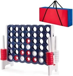 COSTWAY Jumbo 4-to-Score Giant Game Set With Storage Carrying Bag, 4 In A Row For Kids And Adults, Game Set With 42 Jumbo Rings & Quick-Release Slider, Perfect For Family Game 21 COSTWAY Jumbo 4-to-Score Giant Game Set With Storage Carrying Bag, 4 In A Row For Kids And Adults, Game Set With 42 Jumbo Rings & Quick-Release Slider, Perfect For Family Game -Folkmanis Toys Shop 51COTrKBhEL. AC