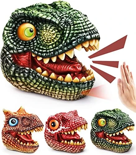 Dinosaur Puppet Toys For Kid 4-7, Geyiie Soft Dino Hand Puppets For Parent-Child Size, Pinata For Boys Girls Birthday Party Halloween Decor 10 Dinosaur Puppet Toys For Kid 4-7, Geyiie Soft Dino Hand Puppets For Parent-Child Size, Pinata For Boys Girls Birthday Party Halloween Decor - Image 8
