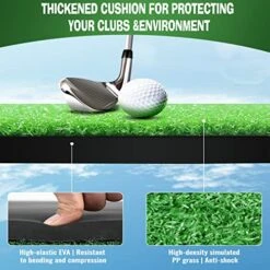 Golf Chipping Game Mat - Indoor Outdoor Golf Games For Adults With Chipping Mat,12 Sticky Balls, 4 Ground Stakes, Score Card, And 2 Storage Bags-Golf Game For Home Backyard Office (New-A) 9 Golf Chipping Game Mat - Indoor Outdoor Golf Games For Adults With Chipping Mat,12 Sticky Balls, 4 Ground Stakes, Score Card, And 2 Storage Bags-Golf Game For Home Backyard Office (New-A) -Folkmanis Toys Shop 51CT3dweEoL