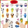 18 Pack Finger Puppets Set ,Plush Soft 12 Animals + 6 People Family Finger Puppets For Kids Toddlers Baby Story Time Playtime School Gift 1 18 Pack Finger Puppets Set ,Plush Soft 12 Animals + 6 People Family Finger Puppets For Kids Toddlers Baby Story Time Playtime School Gift -Folkmanis Toys Shop 51CV9Z93dDL