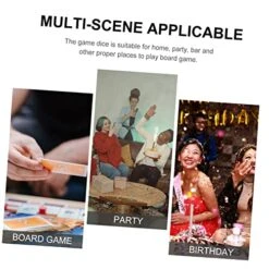 SAFIGLE 100pcs Desktop Accessories Role Playing Dice Red White Dice Game Dice Drinking Dice Party Digit Dices Big Dice Party Accessories Game Props Gift Card Christmas Child -Folkmanis Toys Shop 51CWxy8XpNL