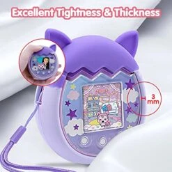 GENERIC 2 Pack Silicone Case For Tamagotchi Pix Virtual Pet Game Machine,Protective Soft Skin Cover For Tamagotchi Pix Sleeve Shell With Hand Strap(Purple+Pink) 9 GENERIC 2 Pack Silicone Case For Tamagotchi Pix Virtual Pet Game Machine,Protective Soft Skin Cover For Tamagotchi Pix Sleeve Shell With Hand Strap(Purple+Pink) -Folkmanis Toys Shop 51CZDhvkZHL