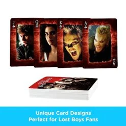 AQUARIUS Lost Boys Playing Cards - Lost Boys Movie Themed Deck Of Cards For Your Favorite Card Games - Officially Licensed Lost Boys Merchandise & Collectibles 10 AQUARIUS Lost Boys Playing Cards - Lost Boys Movie Themed Deck Of Cards For Your Favorite Card Games - Officially Licensed Lost Boys Merchandise & Collectibles -Folkmanis Toys Shop 51Cb7dIt8cL