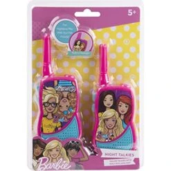 Barbie Night Action Molded Walkie Talkies For Kids WT2-01082 | Safe And Flexible Antenna, 1000ft Range, Easy-to-Use Power Switch, Belt Clip, Pack Of 2, Stylish Appearance, 2-Pack -Folkmanis Toys Shop 51Cdh2v49TL