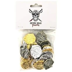 Seven Seas Pirates - Buccaneer Treasure Chest With Lot Of 700 Mixed Color Metal Doubloons - Rogue`s Jewelry Box Filled Coins For Pretend Games 16 Seven Seas Pirates - Buccaneer Treasure Chest With Lot Of 700 Mixed Color Metal Doubloons - Rogue`s Jewelry Box Filled Coins For Pretend Games -Folkmanis Toys Shop 51CjrpGUHRL