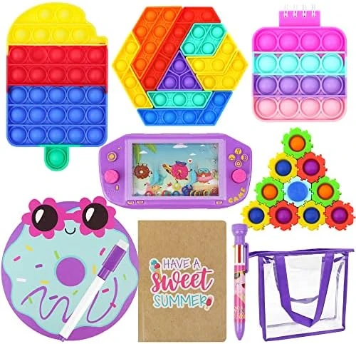 QTOP Fidget Toys Set,10 Pack Fidget Toys, Sensory Toys, Erasable Board Toys, Water Games And Puzzles, Activities Toy For Boys And Girls 4 5 6 7 8 Years - Learning Gift For Trip (Rainbow) 9 QTOP Fidget Toys Set,10 Pack Fidget Toys, Sensory Toys, Erasable Board Toys, Water Games And Puzzles, Activities Toy For Boys And Girls 4 5 6 7 8 Years - Learning Gift For Trip (Rainbow) - Image 7