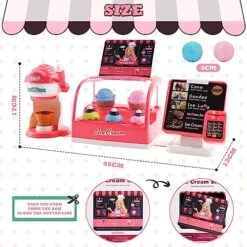 Pretend Role Play Ice Cream Shop Toy For Boys And Girls With Ice Cream Maker Machine, Cash Register And Fake Ice Creams, Play Food Dessert Set For Kids Age 3 4 5 6 9 Pretend Role Play Ice Cream Shop Toy For Boys And Girls With Ice Cream Maker Machine, Cash Register And Fake Ice Creams, Play Food Dessert Set For Kids Age 3 4 5 6 -Folkmanis Toys Shop 51CmzO7xAEL