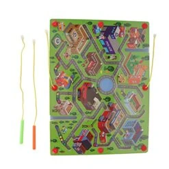 SPYMINNPOO Magnet Toys, Kids Puzzle Activity Magnet MazeToys Wooden Magnetic Maze Early Education Game For Toddlers 2 Colors -Folkmanis Toys Shop 51Cnnwlj0OL