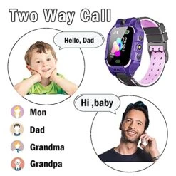 ROMONLON Kids Smart Watch Girls Boys - Smart Watch For Kids Watches Ages 4-12 Years With 7 Learning Games Camera Video Player Music Alarm Calendar Flashlight Children Toys Gifts (Purple) -Folkmanis Toys Shop 51CxxRl95SL