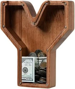 Ladenk Large Wooden Kids Letter Piggy Bank - Piggy Bank For Boys Girls - Alphabet Money Bank With Initial M - Coin Bank Fun Gifts For Birthday, Christmas, Festival, Baby Shower -Folkmanis Toys Shop 51Cz9shcgLL. AC