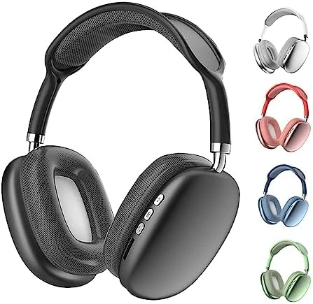 GENERIC P9 Pro Max Full Wrap-Around Ear Retractable Wireless Bluetooth Headphones Noise Cancelling Stereo Earphone Sports Game Headset Supports TF (Blue) 4 GENERIC P9 Pro Max Full Wrap-Around Ear Retractable Wireless Bluetooth Headphones Noise Cancelling Stereo Earphone Sports Game Headset Supports TF (Blue) - Image 2