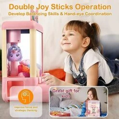 Innorock Claw Machine For Kids, Mini Vending Machine - Surprise Fun Game Prizes Dispenser Toys For Girls With Light & Sound, Small Toys & Candy Arcade Game Machines Party Birthday Toys Gifts For Girls 11 Innorock Claw Machine For Kids, Mini Vending Machine - Surprise Fun Game Prizes Dispenser Toys For Girls With Light & Sound, Small Toys & Candy Arcade Game Machines Party Birthday Toys Gifts For Girls -Folkmanis Toys Shop 51DDLnHneDL
