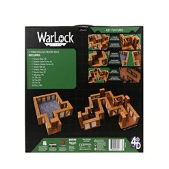 Warlock Tiles: Expansion Pack - 1 In. Town & Village Straight Walls | WizKids -Folkmanis Toys Shop 51DFFbk9UjL