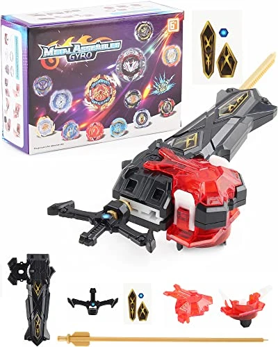 Desamvap Bey Battling Tops Burst Power Custom Sword Launcher, Bey Launcher LR Left Right Spin DB Layer System B-200 Xiphoid Xcalibur Compatible With All Bey Burst Series (Black) 6 Desamvap Bey Battling Tops Burst Power Custom Sword Launcher, Bey Launcher LR Left Right Spin DB Layer System B-200 Xiphoid Xcalibur Compatible With All Bey Burst Series (Black) - Image 4