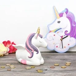 Unicorn Ceramics Piggy Bank For Girls, Perfect Unique Gifts For Girls, Coin Bank, Home Decoration, Nursery Décor, Keepsake, Savings Piggy Bank For Kids -Folkmanis Toys Shop 51Dh25aYGkS