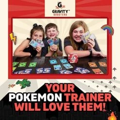 GRAVITY BOOSTERS Limited Edition Eevee Bundle | 60x Cards + 1x Eevee & 3X Eeveelution Cards Guaranteed | Vaporeon, Jolteon, Flareon, Espeon, Umbreon, Leafeon, Glaceon Or Sylveon | W Deck Box -Folkmanis Toys Shop 51DkkIXEXoL