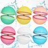 Hannly - Reusable Water Balloons - Fun Water Toy For Kids And Adults; Self-Sealing, Quick Fill, Magnetic Closure; Ideal For Outdoor Activities, Summer Games, Parties; Bath Toy Storage, Toddler Pool -Folkmanis Toys Shop 51E9MUnSr5L