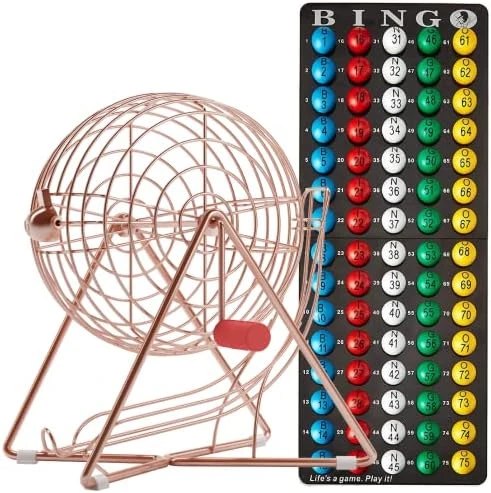 MR CHIPS 11" (Inch) Tall Professional Bingo Set With Steel Bingo Cage, Everlasting 7/8” Bingo Balls, Master Board For Bingo Balls - 4 Color Choices 12 MR CHIPS 11" (Inch) Tall Professional Bingo Set With Steel Bingo Cage, Everlasting 7/8” Bingo Balls, Master Board For Bingo Balls - 4 Color Choices - Image 10
