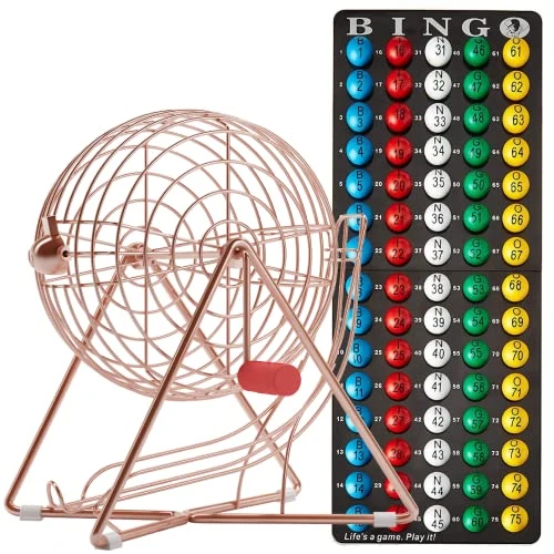 MR CHIPS 11" (Inch) Tall Professional Bingo Set With Steel Bingo Cage, Everlasting 7/8” Bingo Balls, Master Board For Bingo Balls - 4 Color Choices 3 MR CHIPS 11" (Inch) Tall Professional Bingo Set With Steel Bingo Cage, Everlasting 7/8” Bingo Balls, Master Board For Bingo Balls - 4 Color Choices