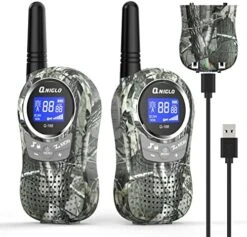 Qniglo Kids Walkie Talkies 2 Pack, Rechargeable Walkie Talkies For Kids/Adults, Long Range Walkie Talkie Radios With VOX For Outdoor Camping Game Xmas Toys Gifts For 4 5 6 7 8 9 10-Year-Old Girls Boys -Folkmanis Toys Shop 51EQ8VFgYEL. AC 1