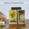 SIOKUY Tarot Cards Deck, Luxury Tarot Card Deck, Splendid Classic Tarot Deck, Durable Waterproof Gold Foil Tarot Decks For Beginners (Black Gold) -Folkmanis Toys Shop 51EUASwLMvL