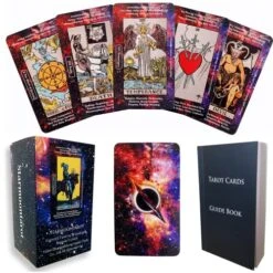 78 Tarot Cards With Guide Book For Beginners,Tarot Cards With Keywords On Cards,Tarot Cards With Meanings On Them,Keyword Tarot Deck,with Spare White Card