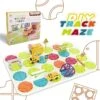 Brain Teasers Kid Puzzle Board Games - STEM Toy Track Maze School Bus Has Music Lamplight Effects, Educational Montessori Birthday Gift For Ages 3-12 Year Old Boys Girls, Interactive Toys For Kids 3-5