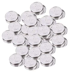 TOYANDONA 200pcs Pirate Coins Treasure Coins Plastic Vintage Coin Toy Coin Chips Jewelry Playset Halloween Party Supplies Activity Game Piece