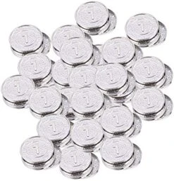 TOYANDONA 200pcs Pirate Coins Treasure Coins Plastic Vintage Coin Toy Coin Chips Jewelry Playset Halloween Party Supplies Activity Game Piece -Folkmanis Toys Shop 51EdO9Fvm2L. AC