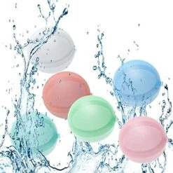 Diulazin Reusable Water Balloons Self-Sealing Easy Quick Refill Bomb Splash Ball For Swimming Pool Beach Outdoor Activities Children's Water Games Summer Party Gift (6pcs) 12 Diulazin Reusable Water Balloons Self-Sealing Easy Quick Refill Bomb Splash Ball For Swimming Pool Beach Outdoor Activities Children's Water Games Summer Party Gift (6pcs) -Folkmanis Toys Shop 51Exp k7owL. AC