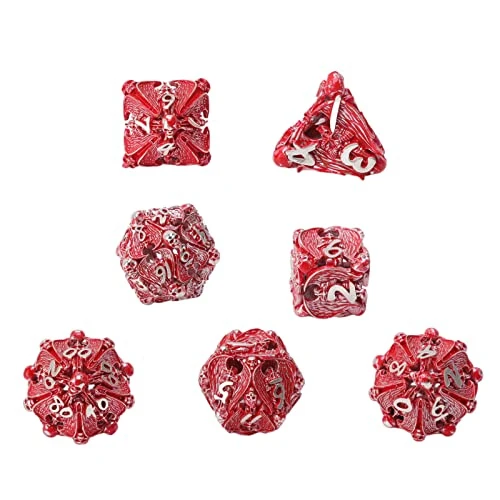 VGEBY Metal Dice Set, 7PCS Polyhedral Dice Table Game Accessory Colorful 4 VGEBY Metal Dice Set, 7PCS Polyhedral Dice Table Game Accessory Colorful - Image 2