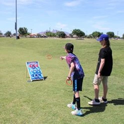 Corners Championship Ring Toss - Unlimited Scoring And Strategic Gameplay - Fun And Excitement For All Ages - Ring Toss Reinvented -Folkmanis Toys Shop 51EyskHGOFL