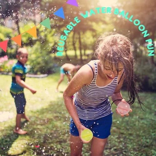 GENERIC Glowing Reusable Water Balloons For Kids, Self Sealing Easy Quick Fill Water Balloons, Refillable Water Balloons Summer Outdoor Toys For Boys Girls, Outdoor Water Game Toys, RGB Glow In The Dark 6 GENERIC Glowing Reusable Water Balloons For Kids, Self Sealing Easy Quick Fill Water Balloons, Refillable Water Balloons Summer Outdoor Toys For Boys Girls, Outdoor Water Game Toys, RGB Glow In The Dark - Image 4