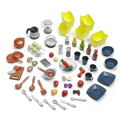 Step2 Elegant Edge Kitchen Set For Kids – Includes 70+ Toy Kitchen Accessories, Interactive Features For Realistic Pretend Play – Upscale Indoor/Outdoor Toddler Playset – Dimensions 50" X 65.75" X 14" 7 Step2 Elegant Edge Kitchen Set For Kids – Includes 70+ Toy Kitchen Accessories, Interactive Features For Realistic Pretend Play – Upscale Indoor/Outdoor Toddler Playset – Dimensions 50" X 65.75" X 14" - Image 5