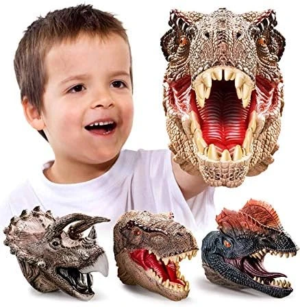 Dinosaur Puppet Toys For Kid 4-7, Geyiie Soft Dino Hand Puppets For Parent-Child Size, Pinata For Boys Girls Birthday Party Halloween Decor 7 Dinosaur Puppet Toys For Kid 4-7, Geyiie Soft Dino Hand Puppets For Parent-Child Size, Pinata For Boys Girls Birthday Party Halloween Decor - Image 5