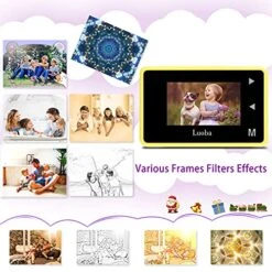 Luoba Kids Camera Waterproof Toddler Digital Camera For Kids 3 4 5 6 7 8 Year Old Children Underwater Cameras Toys Age 3-8 Girls Boys Birthday Gifts Mini HD Sport Recorder With 32GB SD Card(Purple) 10 Luoba Kids Camera Waterproof Toddler Digital Camera For Kids 3 4 5 6 7 8 Year Old Children Underwater Cameras Toys Age 3-8 Girls Boys Birthday Gifts Mini HD Sport Recorder With 32GB SD Card(Purple) -Folkmanis Toys Shop 51FCNQHZlVL