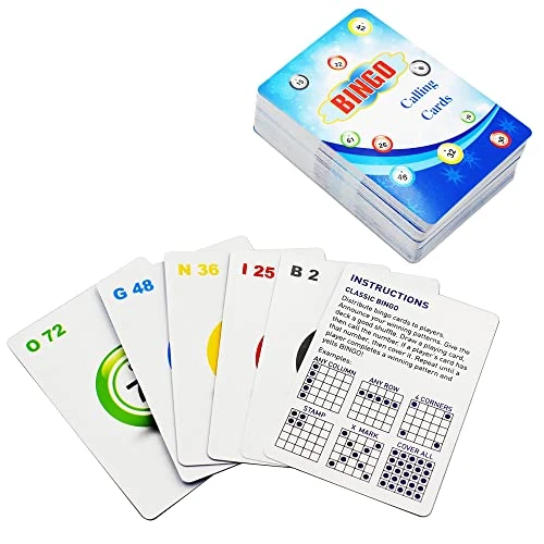 Yuanhe Complete Bingo Game Set With 100 Bingo Cards,1000 Bingo Chips And Deck Of Calling Cards For Family,Large Groups,Parties,Game Nights 6 Yuanhe Complete Bingo Game Set With 100 Bingo Cards,1000 Bingo Chips And Deck Of Calling Cards For Family,Large Groups,Parties,Game Nights - Image 4