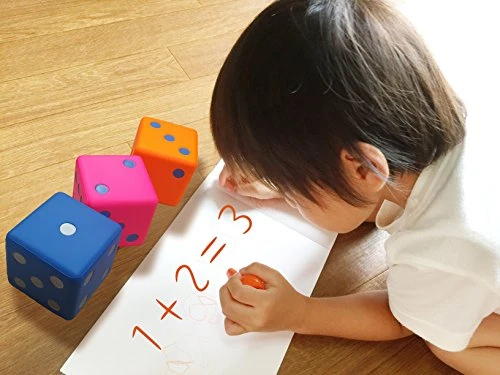 Macro Giant 3.2 Inch PU Soft Foam Playing Dice, Set Of 6, Round Edge, Toy Brick, Board Games, Math Teaching, Family Game, Wedding Games, Kid Toy Gifts, Educational Toy 4 Macro Giant 3.2 Inch PU Soft Foam Playing Dice, Set Of 6, Round Edge, Toy Brick, Board Games, Math Teaching, Family Game, Wedding Games, Kid Toy Gifts, Educational Toy - Image 2