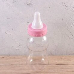 1Pc Baby Bottle Coin Bank Clear Piggy Bank Plastic Money Bank Coin Bank Money Jar Baby Shower Bottles Baby Piggy Bank Baby Shower Decoration For Girls And Boys, Pink 10.5x28cm -Folkmanis Toys Shop 51FP8GgTvfL