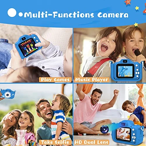 KeBuLe Kids Camera For Girls And Boys,Children Camera Digital Video, Kids Camera 2.0 Inches Screen 20.0MP Video, 32GB SD Card Include, Kid Toys Gift For Birthday, Chrismats Gift For 3-12 Years Old 7 KeBuLe Kids Camera For Girls And Boys,Children Camera Digital Video, Kids Camera 2.0 Inches Screen 20.0MP Video, 32GB SD Card Include, Kid Toys Gift For Birthday, Chrismats Gift For 3-12 Years Old - Image 5