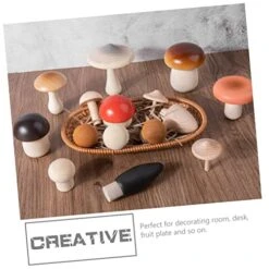 Ibasenice 2 Sets Simulation Mushroom Game Blank Ornaments Miniature Toys Woodsy Decor Toadstools Toy Mushrooms Miniatures Mini Mushroom Toys Mushroom Statue Mushroom Room Decor Fun Mushrooms -Folkmanis Toys Shop 51FVIutnCWL