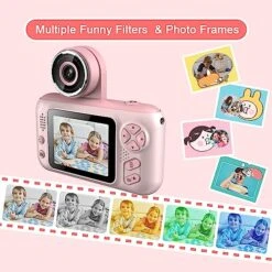 Makolle Kids Camera,Kids Camera For Girls,Kids Digital Camera Kids Video Camera For Vlogging With 32GB SD Card,Toddler Toys Christmas Birthday Gifts For Girls Age 3-9 -Folkmanis Toys Shop 51FfhgFD8JL