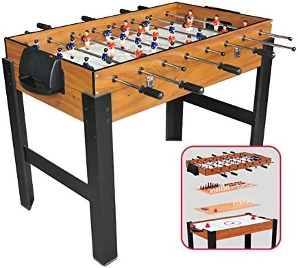 Multifunctional Desktop Ball Game Machine, Family Party Football Machine Ice Hockey Billiards Table Tennis Table Children's Double Adult Toy Desktop Wooden Puzzle Game,A 7 Multifunctional Desktop Ball Game Machine, Family Party Football Machine Ice Hockey Billiards Table Tennis Table Children's Double Adult Toy Desktop Wooden Puzzle Game,A - Image 5