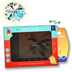 Physics Educational Learning Toddler Toys Animal Vocabulary Montessori Science High Contrast Flash Cards For Kids Children Kindergarten Preschool Gift